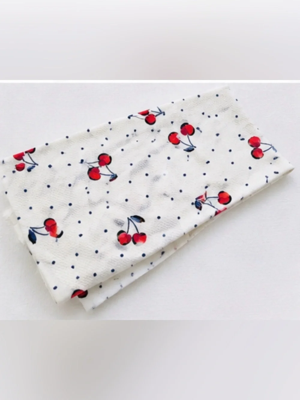 kate spade Cherry Polka Oven Mitt & Towel Set - White/Red/Navy